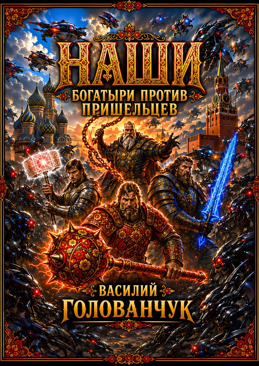 Обложка книги «Наши. Богатыри против пришельцев»